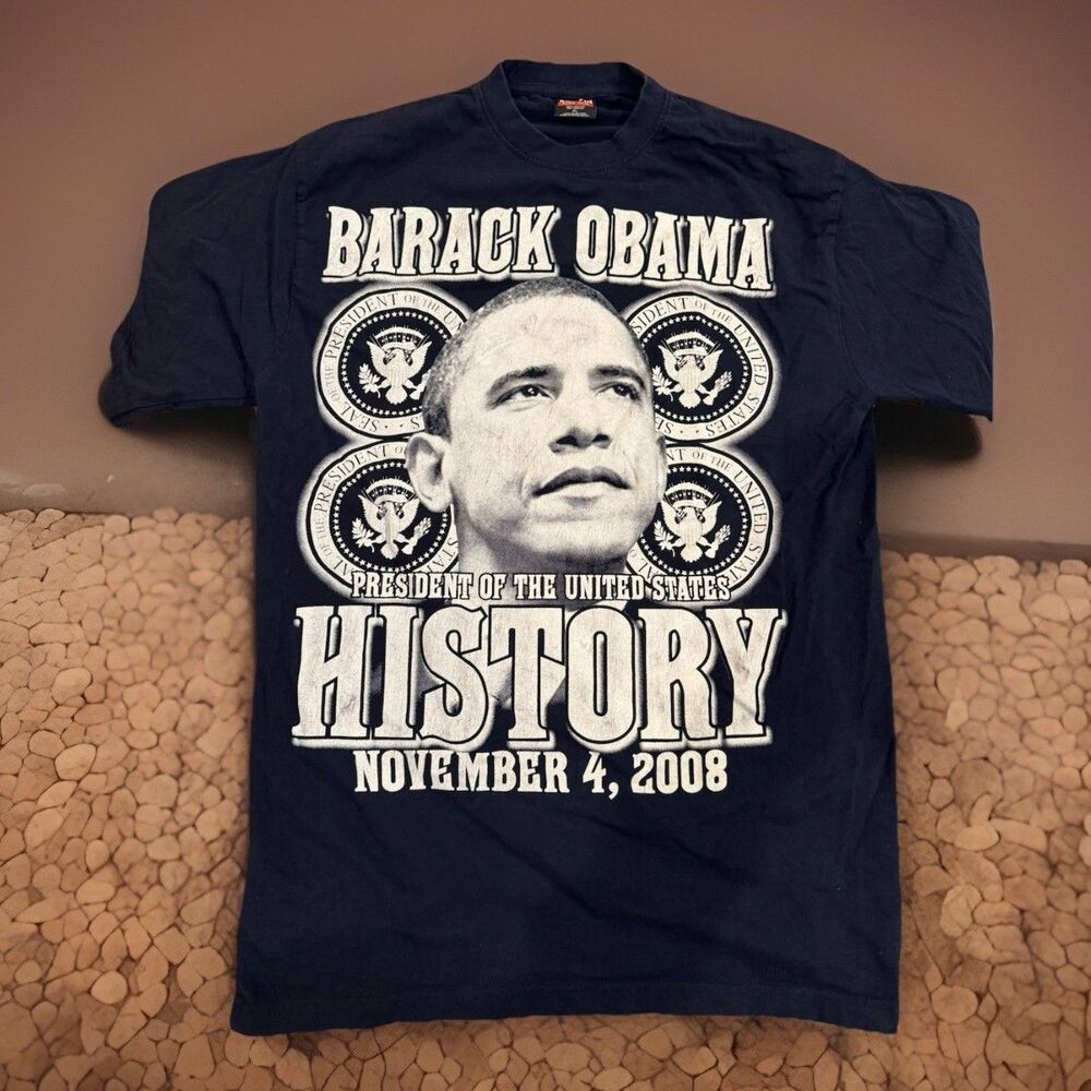 American Hero Barack Obama Large Graphic Griffin Tag XL Black GUC